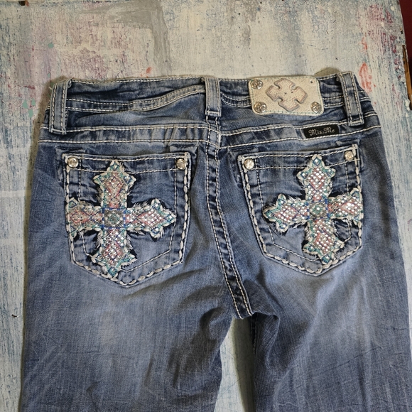 Miss Me Girls Size 16 Flared Jeans - Picture 5 of 6